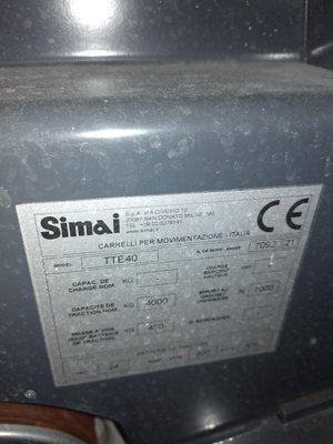 Tracteur industriel Simai TTE40