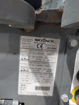 Nacelle ciseaux Skyjack SJIII3219