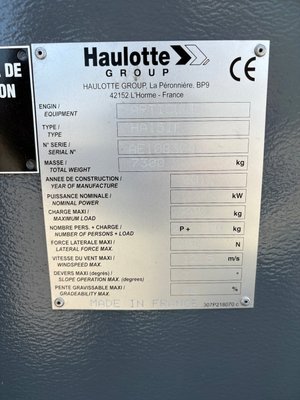Nacelle élévatrice motorisée Haulotte HA15IP