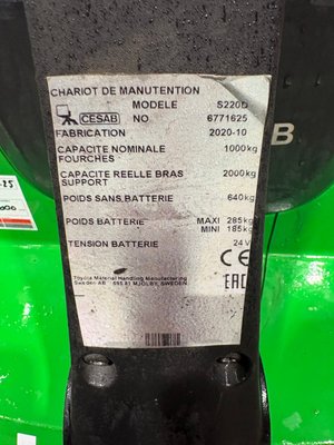 Gerbeur accompagnant CESAB S220D