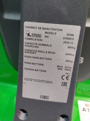 Gerbeur accompagnant CESAB S208L