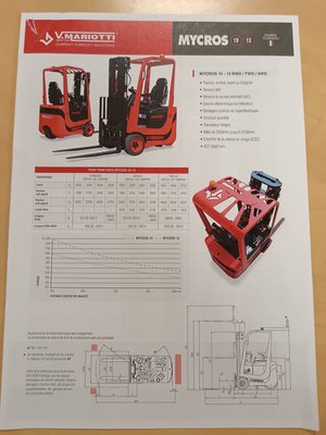 Chariot élévateur électrique Edilzia-Italian MARIOTTI MYCROS 13 RWD