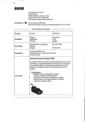 Transpalette ergonomique CESAB P225 TUGGER