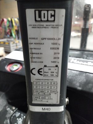Gerbeur accompagnant Loc GPF 1000