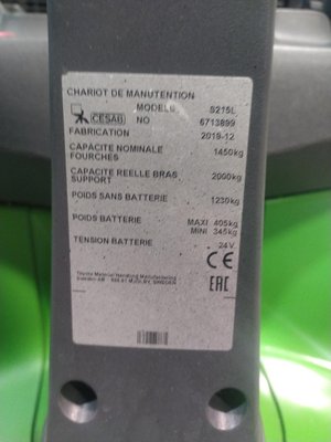 Gerbeur accompagnant CESAB S215L