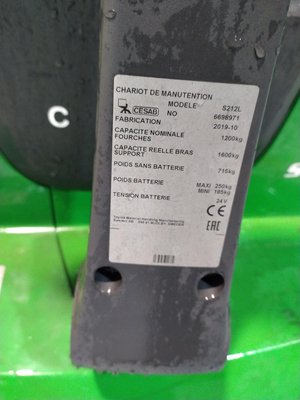 Gerbeur accompagnant CESAB S212L