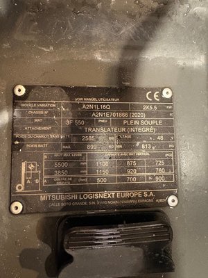 Chariot élévateur électrique UniCarriers TX3-16