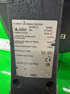 Gerbeur accompagnant CESAB S220D