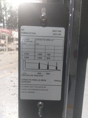 Gerbeur à plate-forme rabattable CESAB S312L