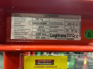 Gerbeur accompagnant Logitrans ELFRRM 1001 - 1