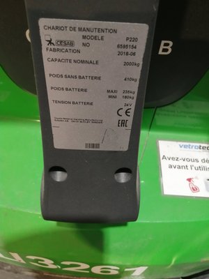 Transpalette accompagnant - P220